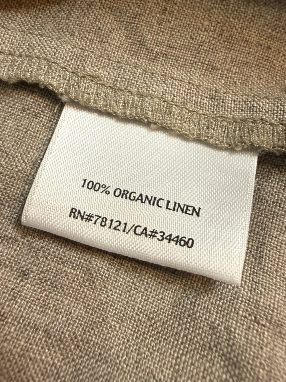 Eileen Fisher Boho Style Linen Tank Top - Natural - Small - Picture 4 of 6